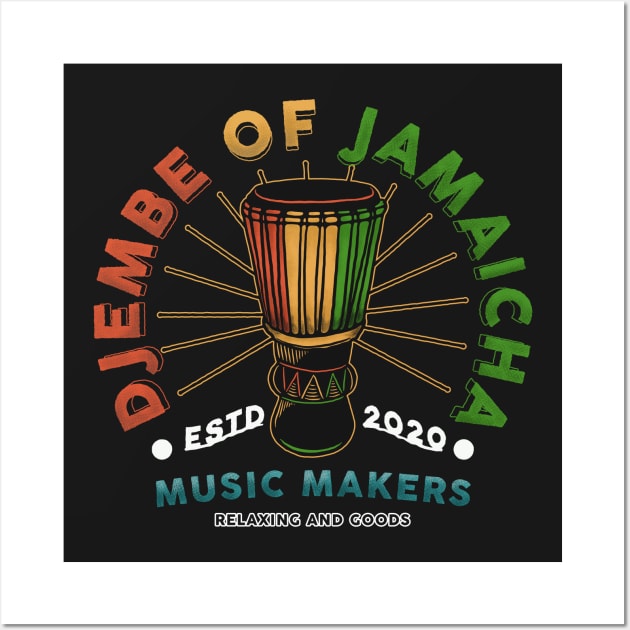 Djembe of Jamaica Wall Art by Merchsides